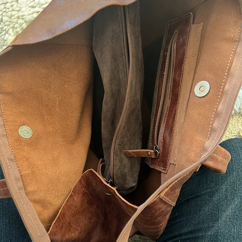 NWOT Naot brown leather tote - Picture 3 of 6